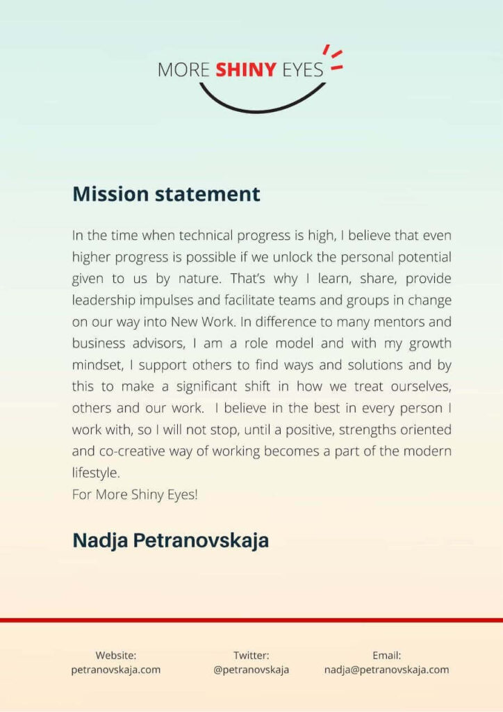 personal manifesto examples